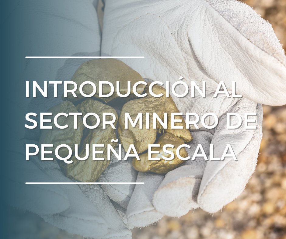 Introducción al sector minero de pequeña escala.